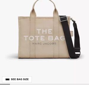 Marc Jacobs Beige and Black Messenger Bag